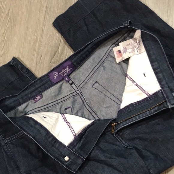 NYDJ Lift Tuck Technology Dark Wash Wide Leg Capri size 12 - Picture 7 of 9